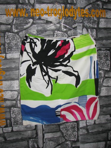 Vintage Gianni Versace couture woman cotton dress skirt gonna '80s Italy made