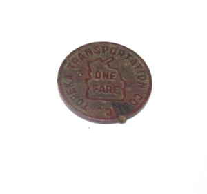 Topeka, KS Kansas Lines Good For One Fare Token Handy McToken Says Ride The Bus - Picture 1 of 2