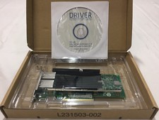 OEM PCIe x8 2x10G Dual RJ45 Ports PCI-Express NIC 2x10GBe Low Height + Driver CD