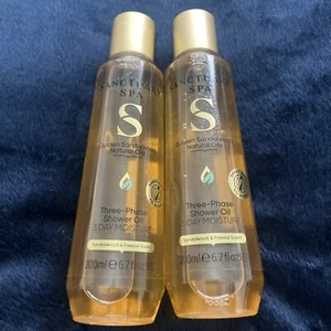 Sanctuary Spa Golden Sandalwood Three Phase 3 Day Shower Oil 200ml -2 Pack - Picture 1 of 3