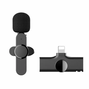 NUEVO micrófono inalámbrico Lavalier micrófono para teléfono Android iPhone ipad Vlog US - Imagen 1 de 16