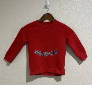 Spider-Man Sweatshirt Youth Size 5T Red Long Sleeve Pullover Casual Boys - Picture 1 of 9