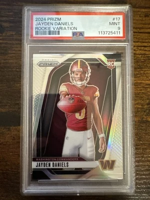 Panini Prizm 2024 - Rookie Variations Jayden Daniels #17 Silver Prizm (RC) PSA 9 Foto 1 de 2
