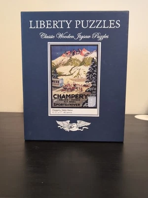 Liberty Wooden Puzzles Champery Valais Suiss 463 pieces - Image 1 of 3