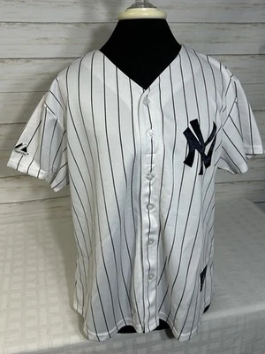 New York Yankees Robinson Cano STITCH Jersey Women XL MLB Baseball 24 Pinstripe - Image 1 of 4