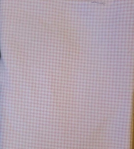 Vintage Sewing Fabric Hope Bosstex Gingham Check Poplin 33x56" Cotton Preshrunk - Picture 1 of 6