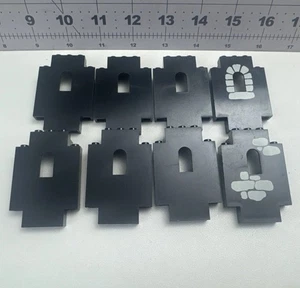 Lego Castello del Monarca Nero 6085 8 pezzi finestra nera solo blocco mattoncini vintage - Foto 1 di 5