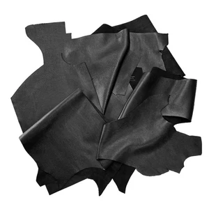1 kg Bullenleder Schwarz Gr.A5-A4-A3 Stärke 1,5 - 2,0 mm Bastelleder Lederreste - Bild 1 von 3