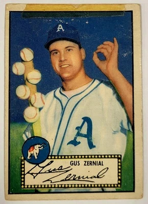 Topps 1952 - Gus Zernial #31 espalda roja Foto 1 de 2