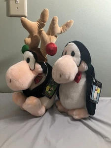 Vintage 1985 DAKIN OPUS REINDEER & 1984 Opus - Both With Tags - VG+ - Picture 1 of 15