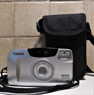 CANON Prima Zoom 65 Fotocamera Analogica Compatta Vintage AiAF Point&Shoot - Immagine 1 di 4