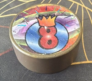 Vintage 1990s Heavy Brass POG Slammer 8-ball Crown - Picture 1 of 9