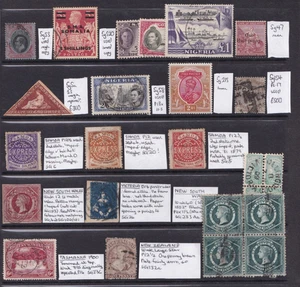 Selection Of 19 'Better' Commonwealth Stamps/Blocks Mint/Used Up To £1 - Picture 1 of 2