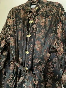 Vintage Silk Lounge Set With Robe - Picture 1 of 5