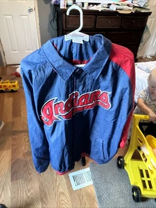 Vintage Cleveland Indians Starter Jacket Mens XL Diamond Collection Guardians - Picture 1 of 11