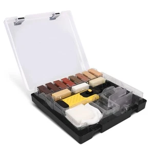 Laminat Parkett Reparaturset 17-teilig Wachs Reparatur Set für Holz Oberflächen - Bild 1 von 6