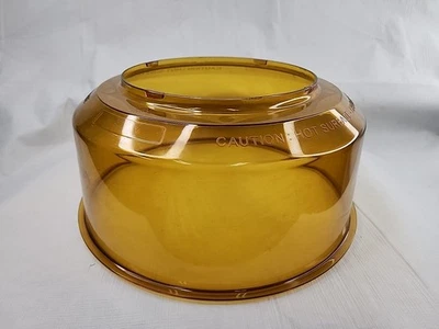 Capa cúpula de plástico âmbar substituição forno infravermelho NuWave Pro Plus 20601 - Imagem 1 de 4