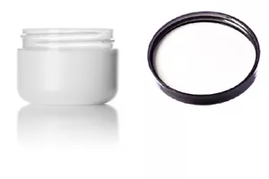 2oz Plastic Cosmetic Container Double Wall PET Jars with PS Liners & Lids.10pcs - Picture 1 of 6