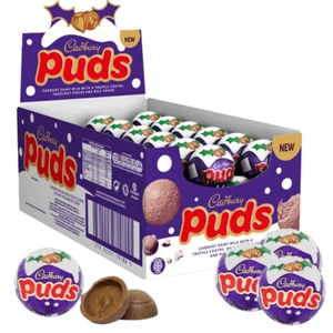 Cadbury Puds Chocolate Egg Truffle Balls Christmas Treat Individually Wrapped - Picture 1 of 8