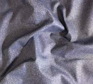100% Cotton Glitter Sparkle Blender Fabric DENIM SILVER Craft Fabric Material - Picture 1 of 4