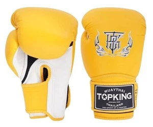Guantes de Boxeo TOPKING Cuero MMA SUPER AIR DOBLE TONO Muay Thai Talla 8-16oz - Imagen 1 de 14