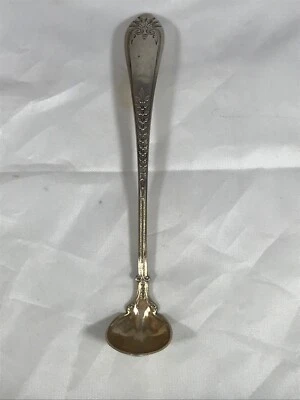 ANTIGA CONCHA DE MOSTARDA PAT 1870 PALM GORHAM PRATA ESTERLINA OURO LAVAGEM SEM MONO - Imagem 1 de 4