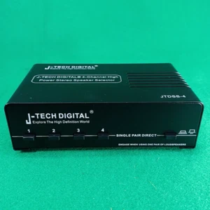 J-Tech Digital 4 Channel High Power Stereo Speaker Selector JTDSS-4 - Picture 1 of 12