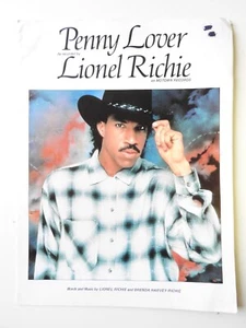 Penny Lover - Lionel Richie  sheet music piano vocals guitar  1984 Motown - Picture 1 of 2