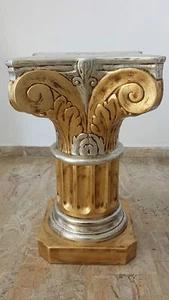 COLONNA CERAMICA ORO E ARGENTO ARREDO CASA SOGGIORNO SALOTTO SALA - Imagen 1 de 1