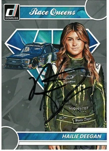 Tarjeta NASCAR 2023 Hailie Deegan Race Queens #24 Donruss Parallel - Autografiada - Imagen 1 de 1