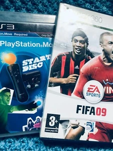 X BOX 360 (EA sports) FIFA 09 and PS3 playstation move starter disc. - Picture 1 of 1