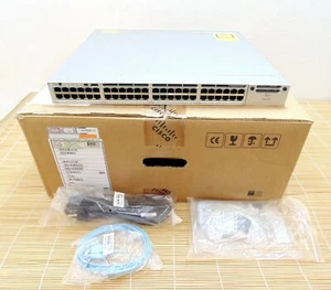New Open Box Cisco WS-C3850-48F-L Stackable 48x 1GbE PoE+ ports Lan base New Neu - Bild 1 von 1