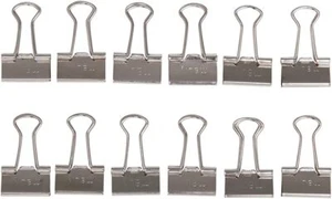 MAUL mauly 214 Foldback Klammer nickel (B)16 mm 12 Stück - Bild 1 von 1