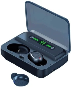 Wireless Bluetooth V5.0 TWS Earbuds/Earphones with Microphone Noise Cancelling - Picture 1 of 7