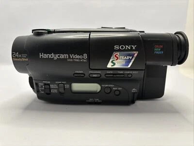 Vintage Sony CCD-TR93 NTSC Camcorder Black W/ Battery - Parts Or Repair - Image 1 of 4