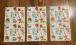 80 VINTAGE ALL OCCASION WRAPPING PAPER SEALS TAGS UNUSED NOS MINT - Picture 1 of 5