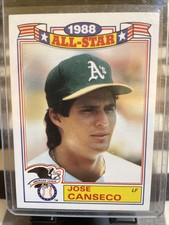 1989 Topps JOSE CANSECO 1988 All-Star Card #6