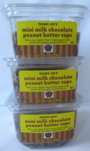 3 BOXEN TRADER JOE'S MINI MILCHSCHOKOLADE ERDNUSSBUTTERBECHER 12-OZ BOX - Bild 1 von 6
