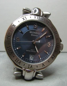 Reloj con fecha de acero inoxidable Mondo Uomo con movimiento de cuarzo ciudadano - Imagen 1 de 4