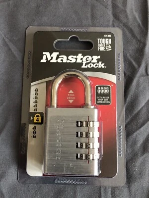 Master lock 643D set your own combination padlock, 1 pack, silver  - Image 1 of 2