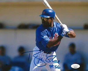 Brian McRae signed New York Mets 8x10 photo autographed JSA - Picture 1 of 2