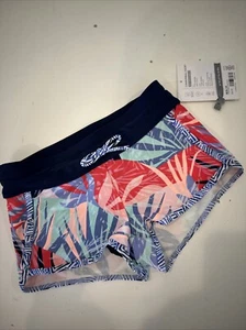 NWT M 8-10 Athleta Girls Palm Oasis Cannonball Shorts Swim Bottom Swimsuit Girls - Picture 1 of 5