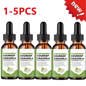 100% Pure Graviola Soursop Drops 1800mgFruit & Leaf Liquid Herbal Extract 60mlUK - Picture 1 of 18