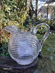 FINE QUALITY EARLY 19TH CENTURY CUT GLASS JUG - Picture 1 of 13