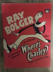 Where's Charley - Ray Bolger 1948 Broadway Playbill - Picture 1 of 8