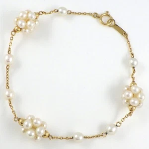 Pulsera TASAKI racimo perla oro amarillo 750 (18K) - Imagen 1 de 7
