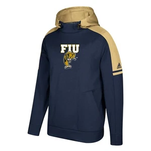 FIU Panthers NCAA Adidas Men's Navy Blue Game Built Sideline Player Hoodie - Picture 1 of 1
