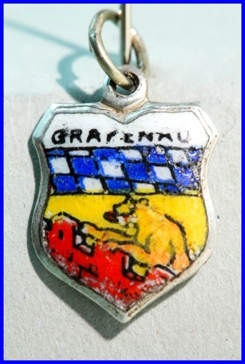 Dije Pulsera/Colgante/Escudo de armas/Plata/GRAFEMMU/Recuerdo/Dije Esmalte Foto 1 de 1