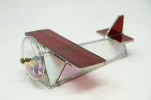 Vintage Bokor Inc. Artisan Hand Crafted Kaleidoscope Plane With Stained Glass - Picture 1 of 11