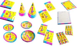 1st Birthday Party Set Table Ware Decoration Boy Girl Kid Child Loot Gift Bag - Bild 1 von 9